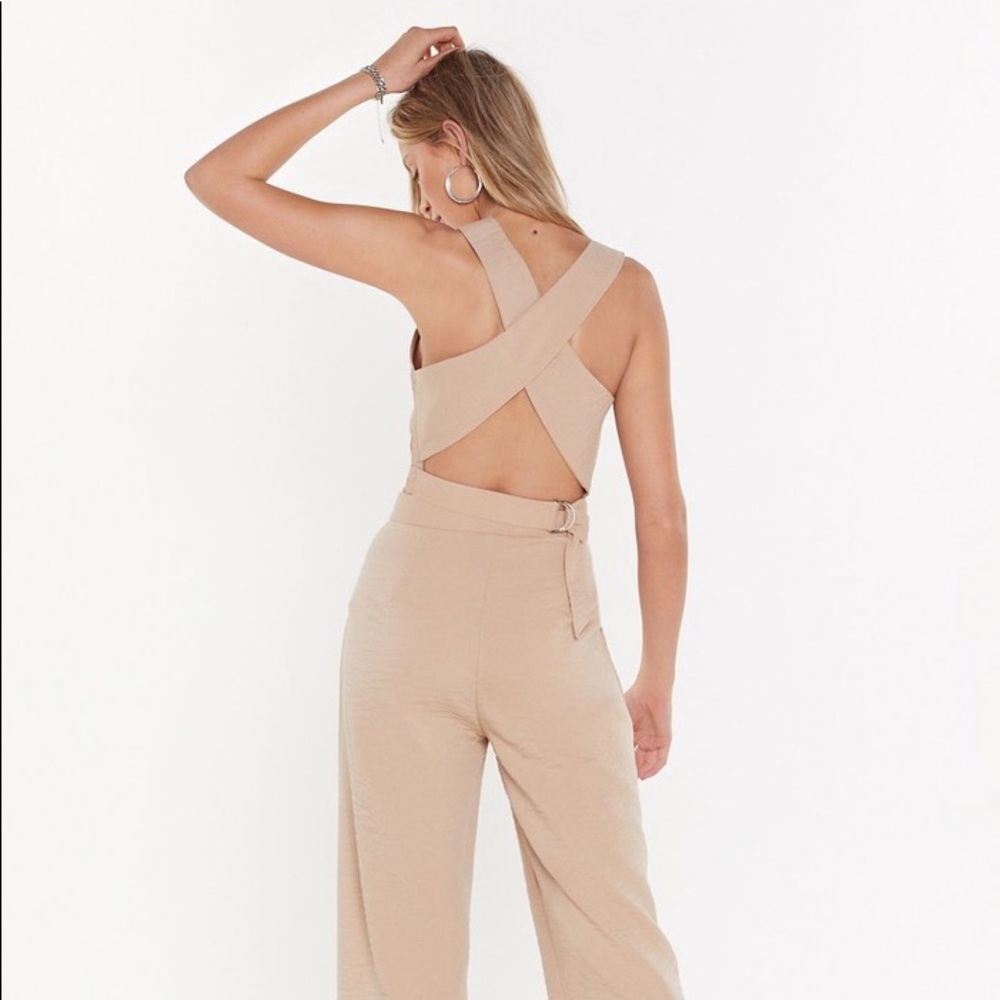 2 PIECE- Cross Back Crop Top Co-Ord Set - Picture 3 of 5
